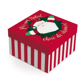 CX QUADRADA ABRACO DO NOEL M 26X26X12 C/1 UN