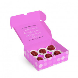 CX P/6 BRIGAD QUE SEJA DOCE ROSA 13X10,6X4,5 C/1 UN