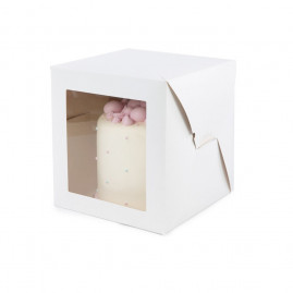 CX P/BOLO C/VISOR BRANCO 23X23X25CM PT C/1 UN