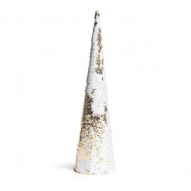 ARVORE FORMATO CONE C/LANTEJOULA BRA/OUR (MARROCOS) C/1 UN