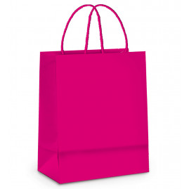 SACOLA PAPEL PINK M 26X19,5X9,5 C/1 UN CFSC