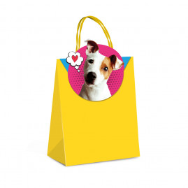 SACOLA PAPEL C/FECHAMENTO PETS P 21,5X15X8 KIT C/1 PC CFSC
