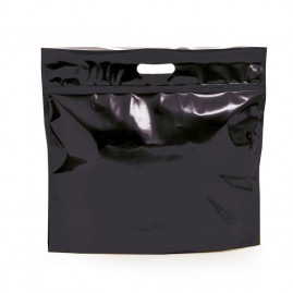 SACOLA LAM C/ZIPER 46X43+5 SANF PRETO C/1 UN