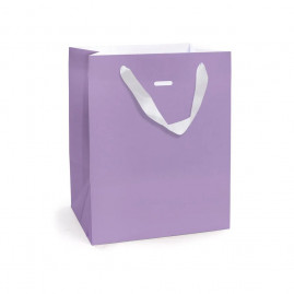 SACOLA PAPEL P/UM MEIO OVO LAVANDA P 23X18X14 C/1 UN CFSC