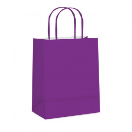 SACOLA PAPEL PURPURA M 26X19,5X9,5 C/1 UN CFSC