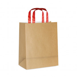SACOLA PAPEL KRAFT C/ALCA CHATA VM G 32X26,5X13 C/1 UN
