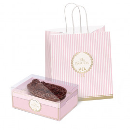 KIT SACOLA P/MEIO OVO ROYALLE ROSA 350G KIT C/1 PC