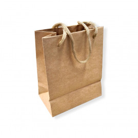 SACOLA PAPEL KRAFT PP 12X15X7 C/1 UN