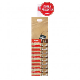 EMBALAGEM PRESENTE ECONOMICA KRAFT M 34X20X9 C/1 UN