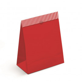 SACO PAPEL P/PRESENTE G 35X26,5X11,5 VERMELHA C/1 UN -CFSC