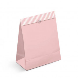 SACO PAPEL P/PRESENTE P 22X15X7 ROSA C/1 UN -CFSC