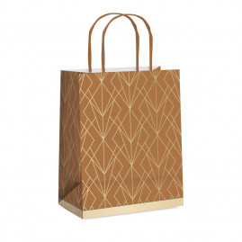 SACOLA PAPEL STIL CARAMEL G 32X26,5X13 C/1 UN CFSC