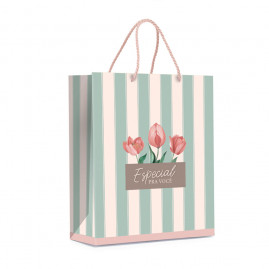 SACOLA PREMIUM TULIPS G 34X38X15 C/1 UN CFSC