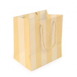 SACOLA PREMIUM P/DOCES AMARELO 22X20X14CM C/1 UN CFSC