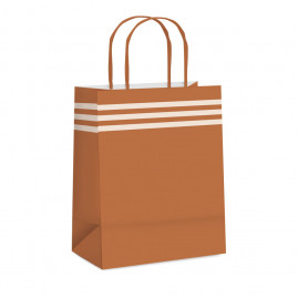 SACOLA PAPEL POLO CARAMELO M 26X19,5X9,5 C/1 UN CFSC