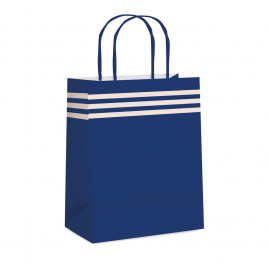 SACOLA PAPEL POLO COBALTO AZUL G 32X26,5X13 C/1 UN CFSC