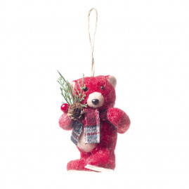 URSO COM CACHECOL SEGURANDO GALHO VRM (MAGIC FOREST) C/1 UN
