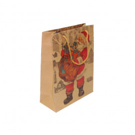 SACOLA PAPAI NOEL KRAFT M 19X8X245CM NOEL SACO C/1 UN