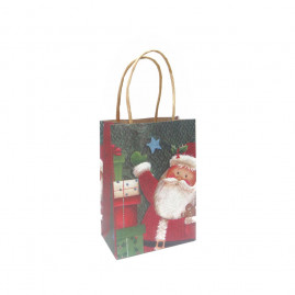SACOLA NATAL KRAFT P 12X65X17CM NOEL C/1 UN