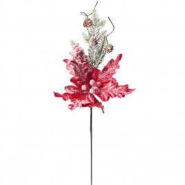 POINSETTIA COM GLITTER OUR (FLORES CABO LONGO) C/1 UN