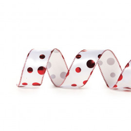 FITA BOLAS BRA/VRM 3,8CM (FITAS NATALINAS) C/1 UN