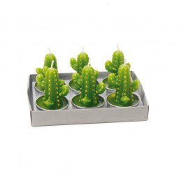 VELA SUCULENTA TEALIGHT VDE (VELAS DE NATAL) JG C/6 PC