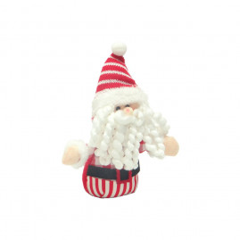 MINI BONECO NOEL E B.NEVE VRM/BRA (XMAS EVE) NOEL C/1 UN