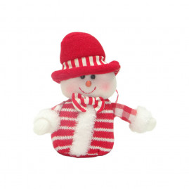 MINI BONECO NOEL E B.NEVE VRM/BRA (XMAS EVE) B. NEVE C/1 UN