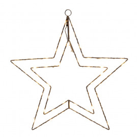 ESTRELA 56 LEDS BIVOLT CLA 40CM (DECORACOES EM LED) C/1 UN