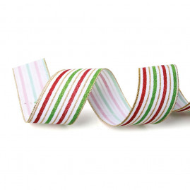 FITA LISTRAS BRA/VDC/VRM 6,3CM (FITAS NATALINAS) C/1 UN