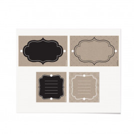 CARTELA DE TAGS DESTACAVEIS BELL 15,8X11,6 PT C/3 UN