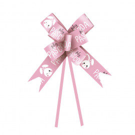 LACO PRONTO COELHINHO FELIZ ROSA 23MM PT C/10 UN