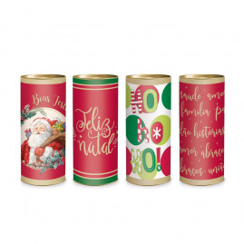 LATA P/PRESENTE 29,5X11,5CM NATAL SORTIDO GG C/1 UN