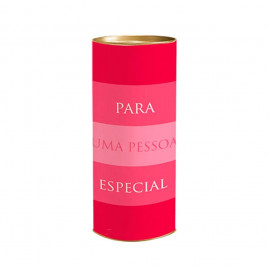 LATA P/PRESENTE 27X10CM AFETO ROSA C/1 UN
