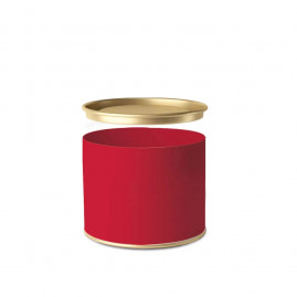 LATA P/BOMBONS VERMELHO 11X9,1CM C/1 UN
