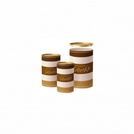 LATA P/OVO 500G TONS DE CHOCOLATE CARINHO 22X12,5CM C/1 UN