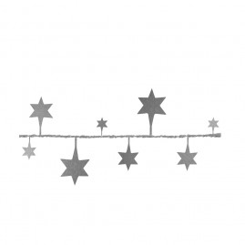 FIO METALIZADO FANTASIA ESTRELA GRANDE PRATA 2.70M-L C/1 UN