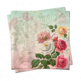 GUARDANAPO PARIS 32,5X32,5 PT C/20 FOLHAS