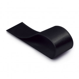 FITA CETIM LISO PRETO 3,5MMX100M C/1 UN
