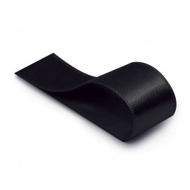 FITA CETIM LISO PRETO 38MMX10M C/1 UN
