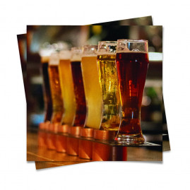 GUARDANAPO CERVEJA ARTESANAL 32,5X32,5 C/20 FOLHAS