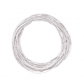 FIO DE PAPEL DECORATIVO BRANCO 10M C/1 UN