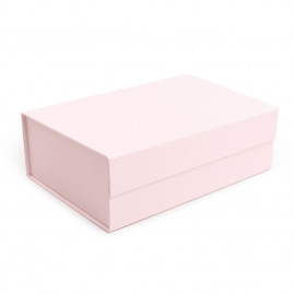 CX RIGIDA DOBRAVEL RETANGULAR COM IMA ROSA BEBE M C/1UN