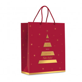 SACOLA PREMIUM ESP NATAL MAG VRD/OUR C/HS M C/1 UN