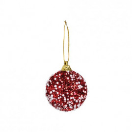 BOLA GLITTER VRM 5CM (BOLAS) JG C/6 PC