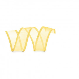 FITA DEC ARAM ORGANZA AMARELO 27MMX10M C/1 UN