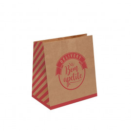 SACO DELIVERY LOGO VERMELHO M 28.5X24X12 C/1 UN CFSC