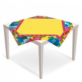 TOALHA DE MESA CONVIDADOS ARRAIAL JUNINO 79X79 PT C/1 UN