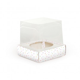 CX MINI CUPCAKE C/VISOR GRANULADO 5,5X5,5X5,5 C/1 UN