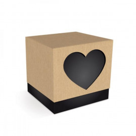 CX CUBO C/LUVA CORAC PTO FELIZ P/SEMPRE 7,5X7,5X7 C/1 UN
